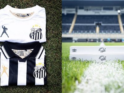 Santos FC, Umbro e Pelé Brand lançam camisas em edição limitada em homenagem ao Rei do Futebol