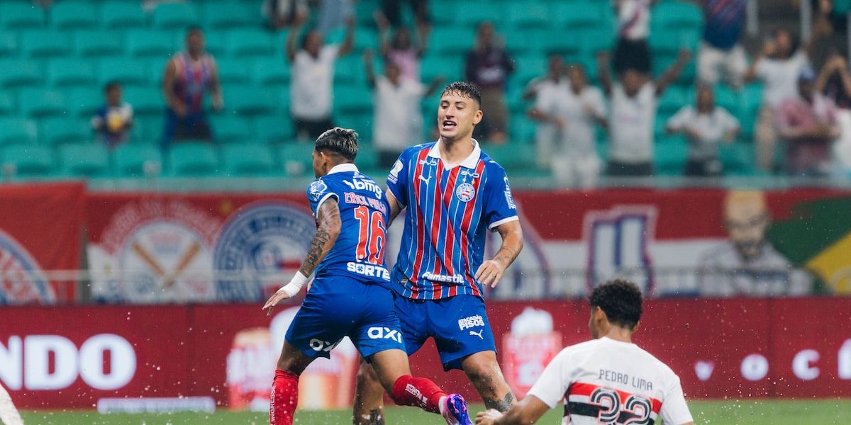 São Paulo cai fisicamente, empata e é derrotado pelo Bahia na Arena Fonte Nova
