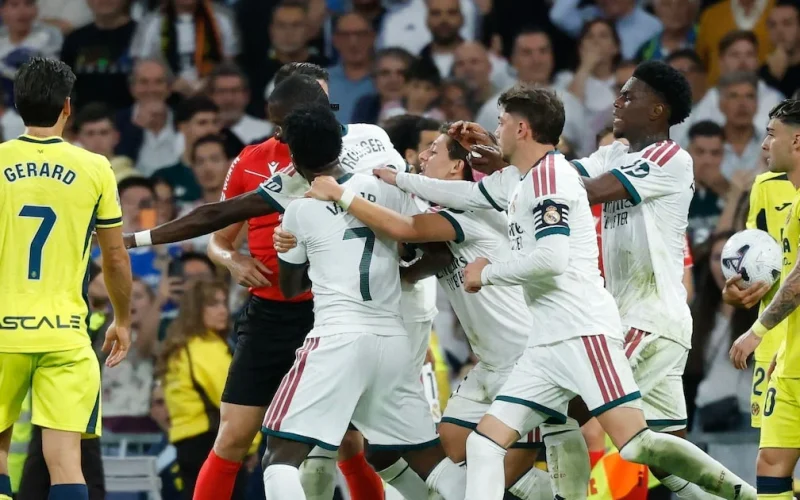 Vini Jr. tem gol anulado e é expulso em vitória apertada do Real Madrid sobre o Villarreal em La Liga