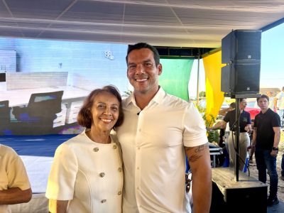 Samir Xaud marca o início do Centro de Desenvolvimento do Futebol em Roraima com a cerimônia de lançamento da pedra fundamental