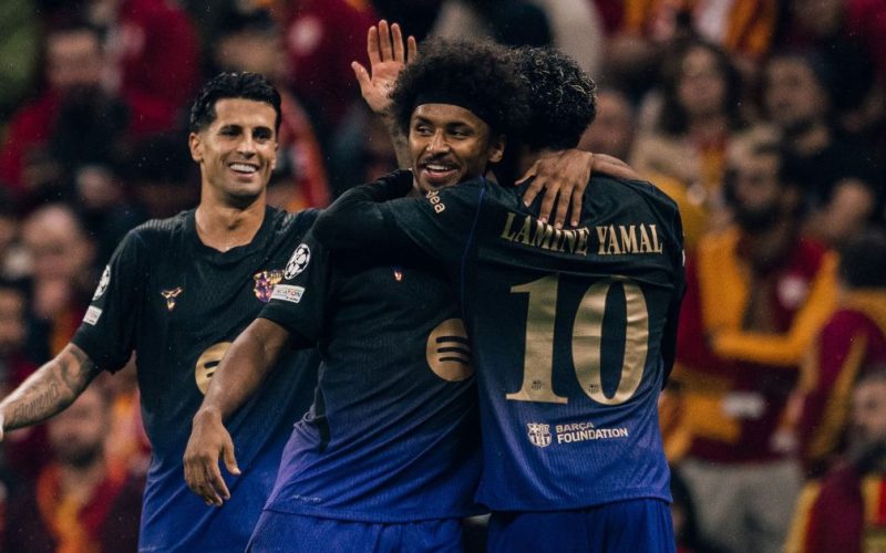 Barcelona supera sustos, vira e goleia Galatasaray na Champions League com Lamine Yamal em destaque