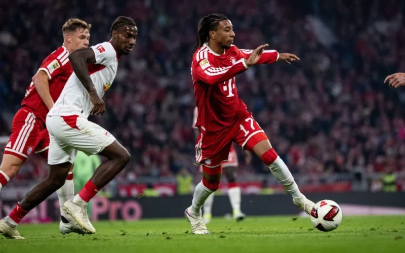 Bayern de Munique derrota Leipzig por 6 a 1 e assume liderança provisória da Bundesliga com show de Luis Diaz