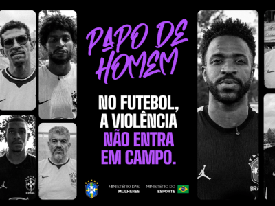CBF lança campanha “Papo de Homem” com Vini Jr. e Endrick contra a violência às mulheres
