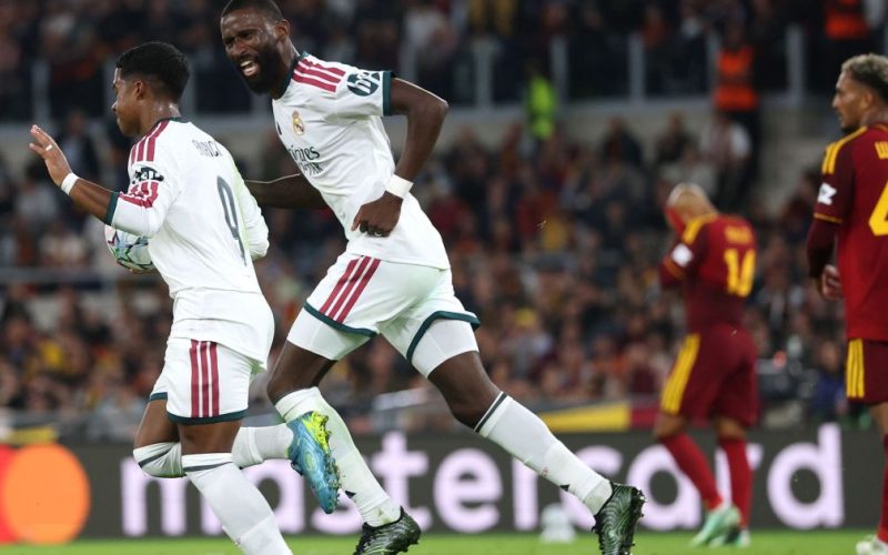 Endrick brilha e Real Madrid supera Roma em jogo de altos e baixos na Champions League