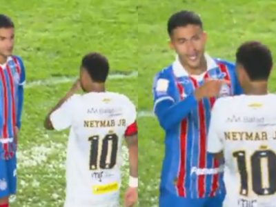 Áudio do VAR revela ofensas de Neymar a Rodrigo Nestor e resulta em expulsão no jogo entre Santos e Bahia