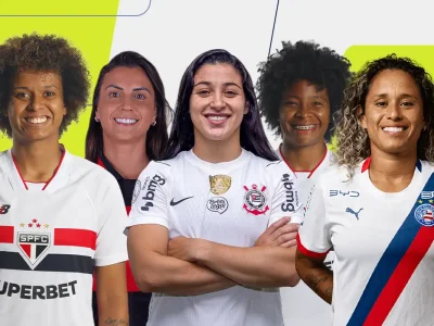 Meio-campistas Duda Sampaio, Raquel Domingues, Robinha, Aline Milene e Djeni são finalistas para a Seleção da Temporada 2026 do futebol feminino brasileiro