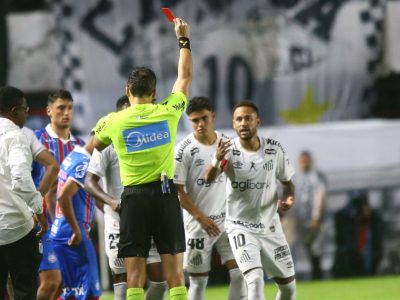 Neymar é punido com dois jogos de suspensão após polêmica em Santos x Bahia e desfalca o Santos em três partidas