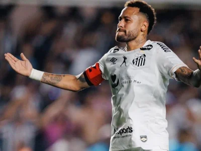 Neymar brilha com dois gols em empate polêmico entre Santos e Flamengo na Vila Belmiro